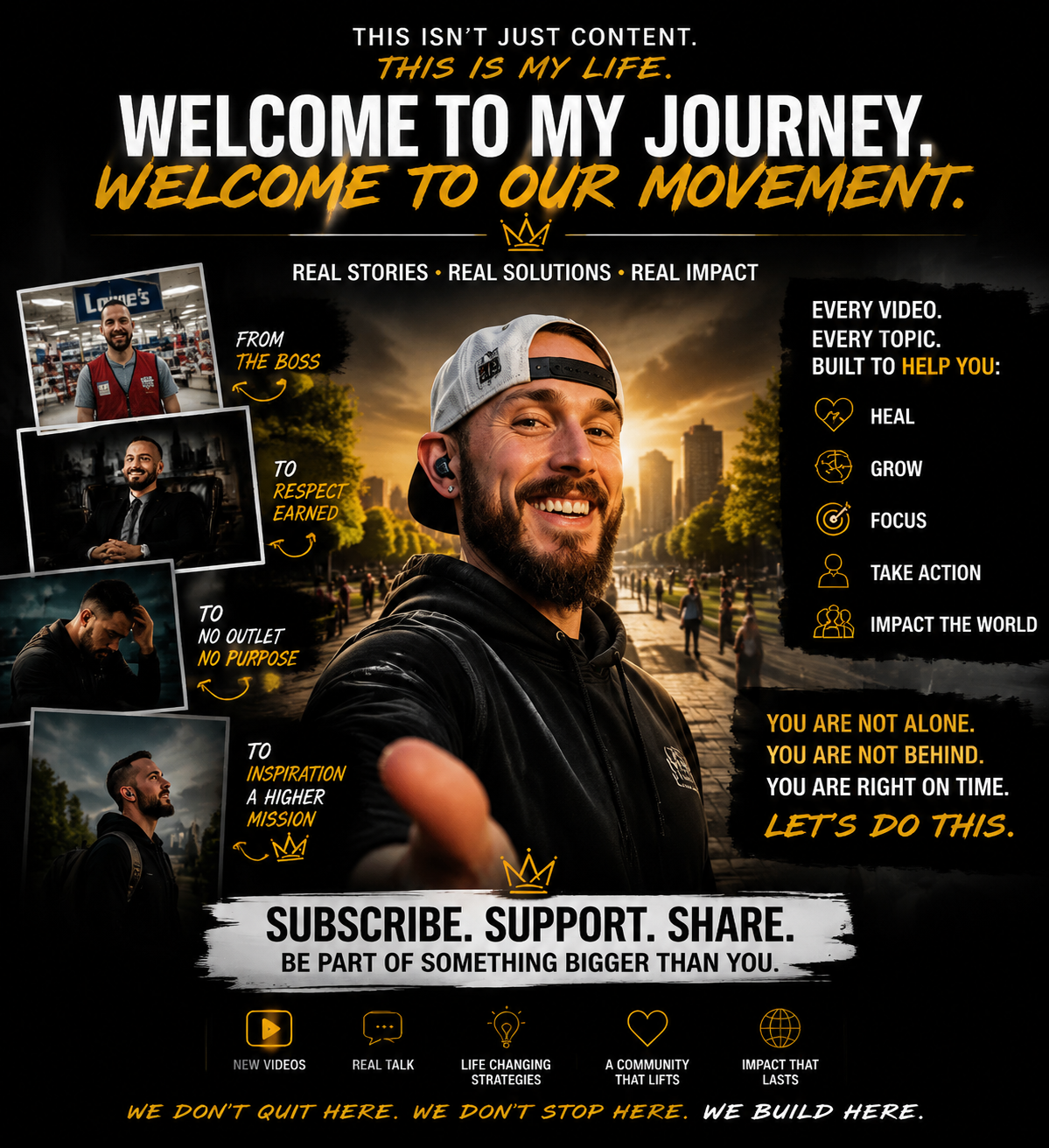 Caleb Conklin in a personal journey visual